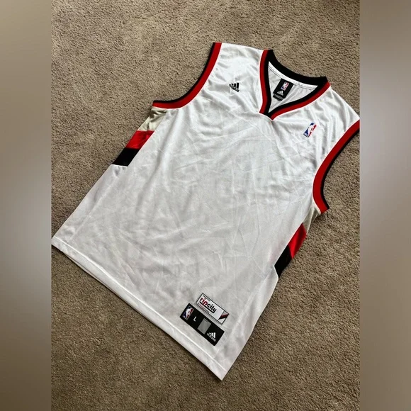 Adidas Portland Trail Blazers Blank White Jersey